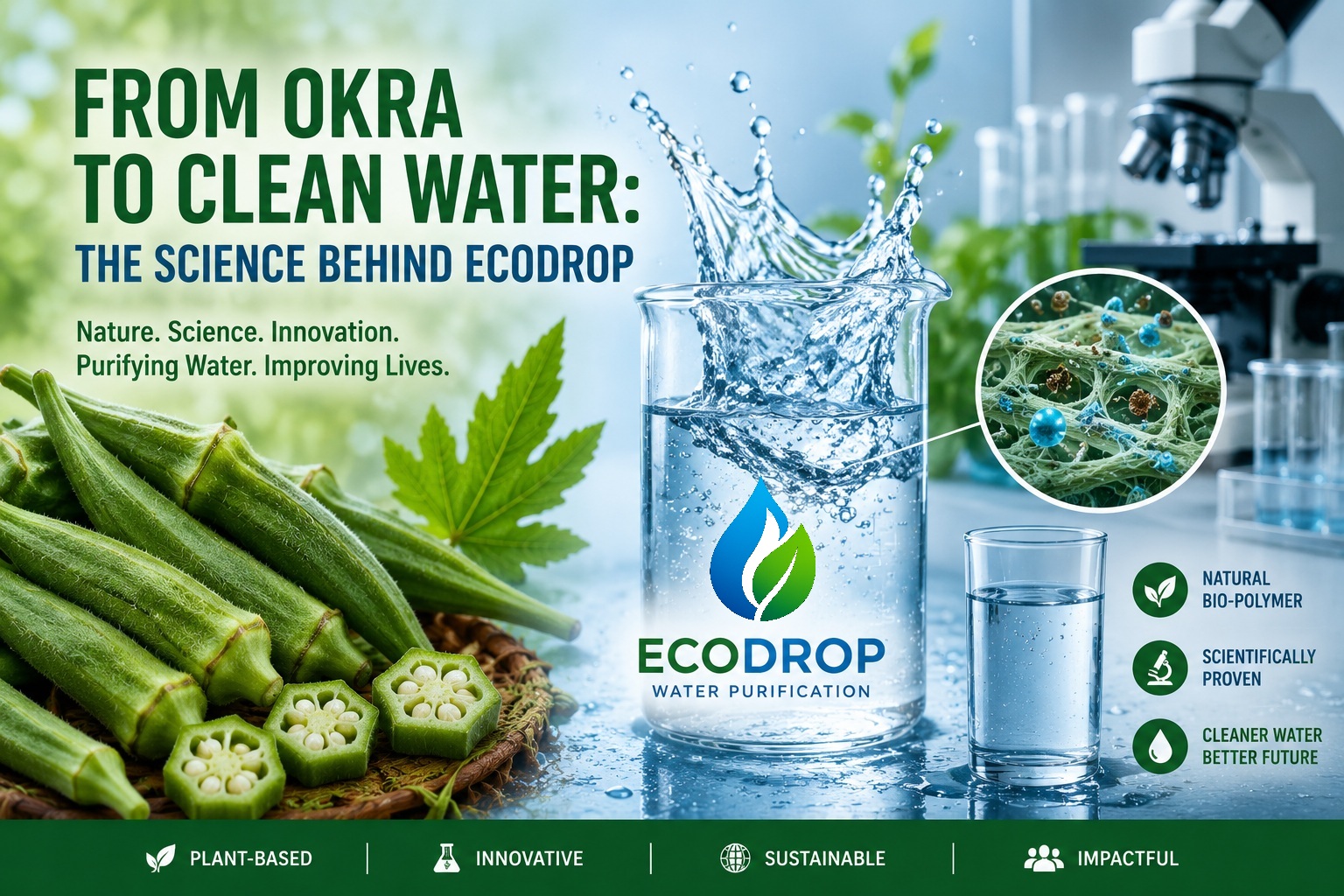 From Okra to Clean Water: The Science Behind EcoDrop